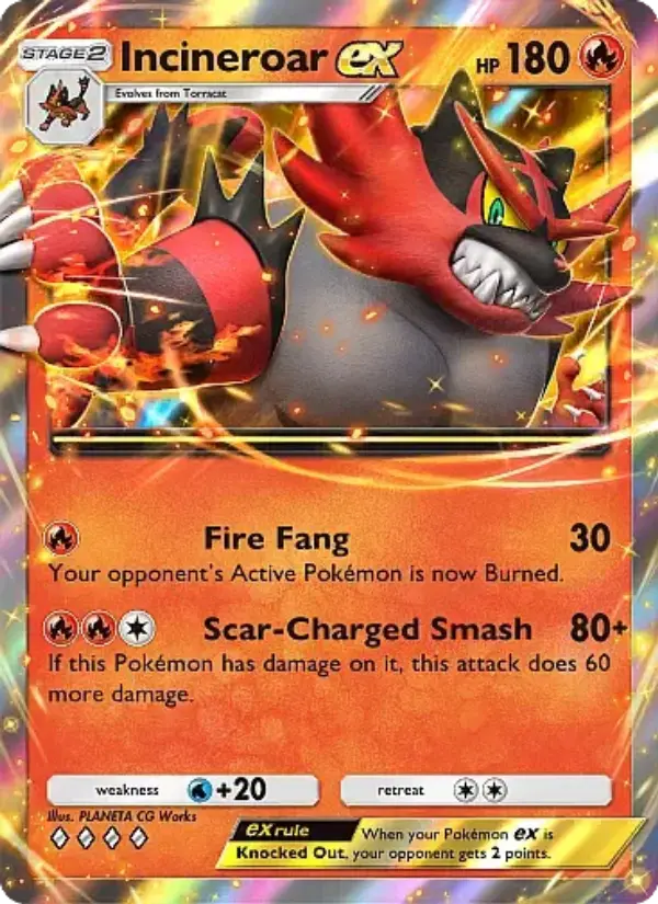 Incineroar ex | Celestial Guardians