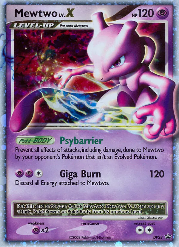 Mewtwo LV.X | DP Black Star Promos
