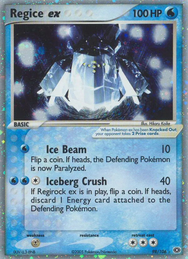 Regice ex | Emerald