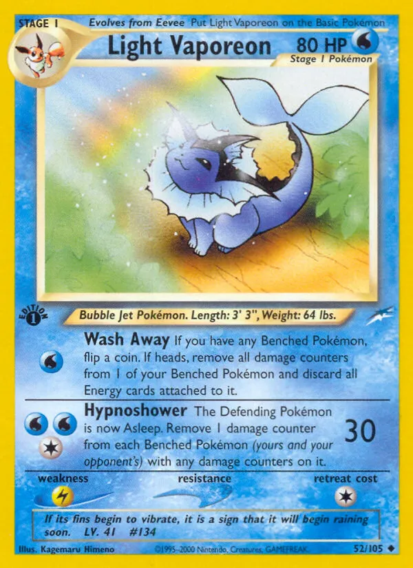 Light Vaporeon | Neo Destiny